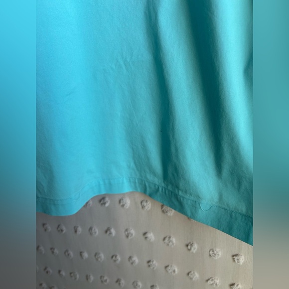 Lafayette 148 Women’s Collard 3/4 Sleeve Split‎ Neck Blouse Sz S Blue - Picture 7 of 7